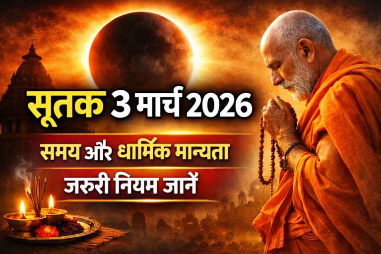 सूतक 3 मार्च 2026: जानें समय, धार्मिक मान्यता और जरूरी नियम