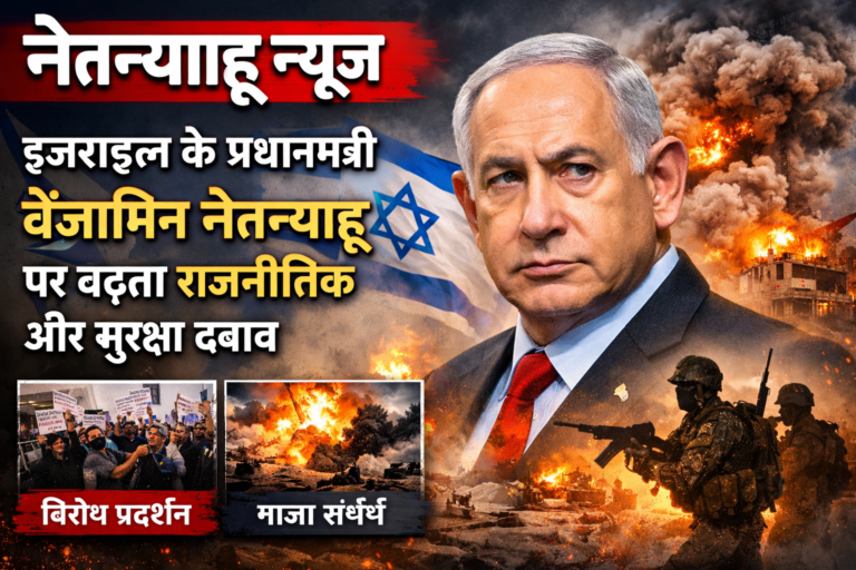 नेतन्याहू न्यूज़: इज़राइल के प्रधानमंत्री बेंजामिन नेतन्याहू पर बढ़ता राजनीतिक और सुरक्षा दबाव